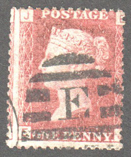 Great Britain Scott 33 Used Plate 203 - EJ - Click Image to Close